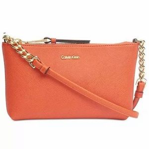 Calvin Klein Crossbody NWT Hayden Saffiano